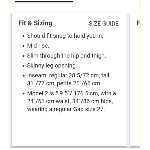 GAP Mid-rise skinny Jeans size 31 - Picture 2 of 8